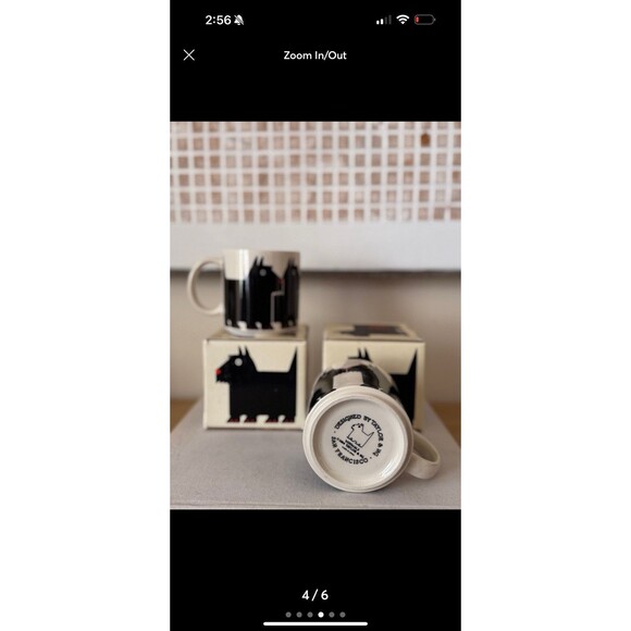 Set of 2 Taylor and Ng Minimals Scottie Coffee Mug Vintage San Francisco 1984 Ja - Picture 4 of 6